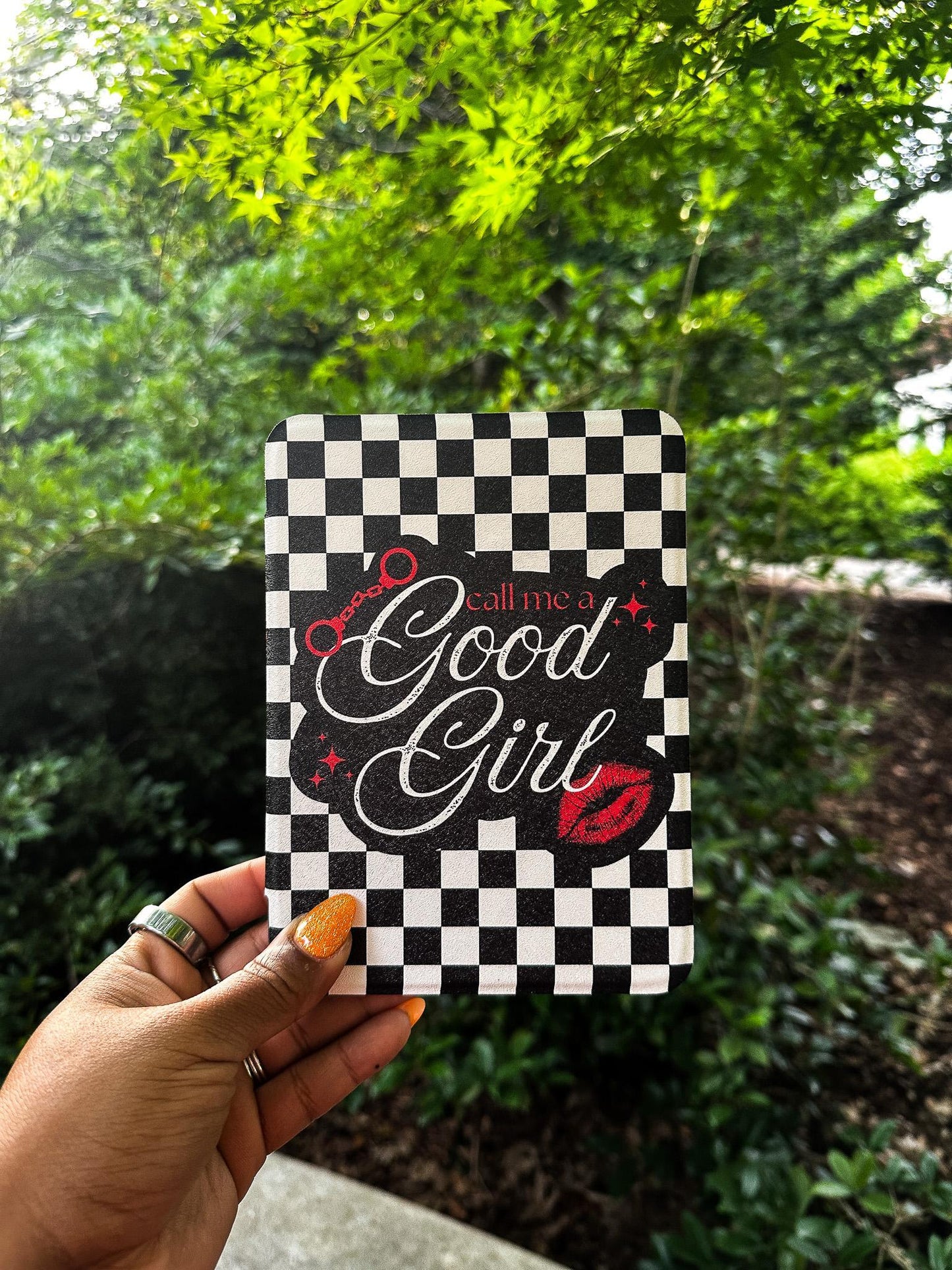 Call Me a Good Girl Kindle Case | 2024 Paperwhite & Colorsoft Case with Clear Back and Hand Strap