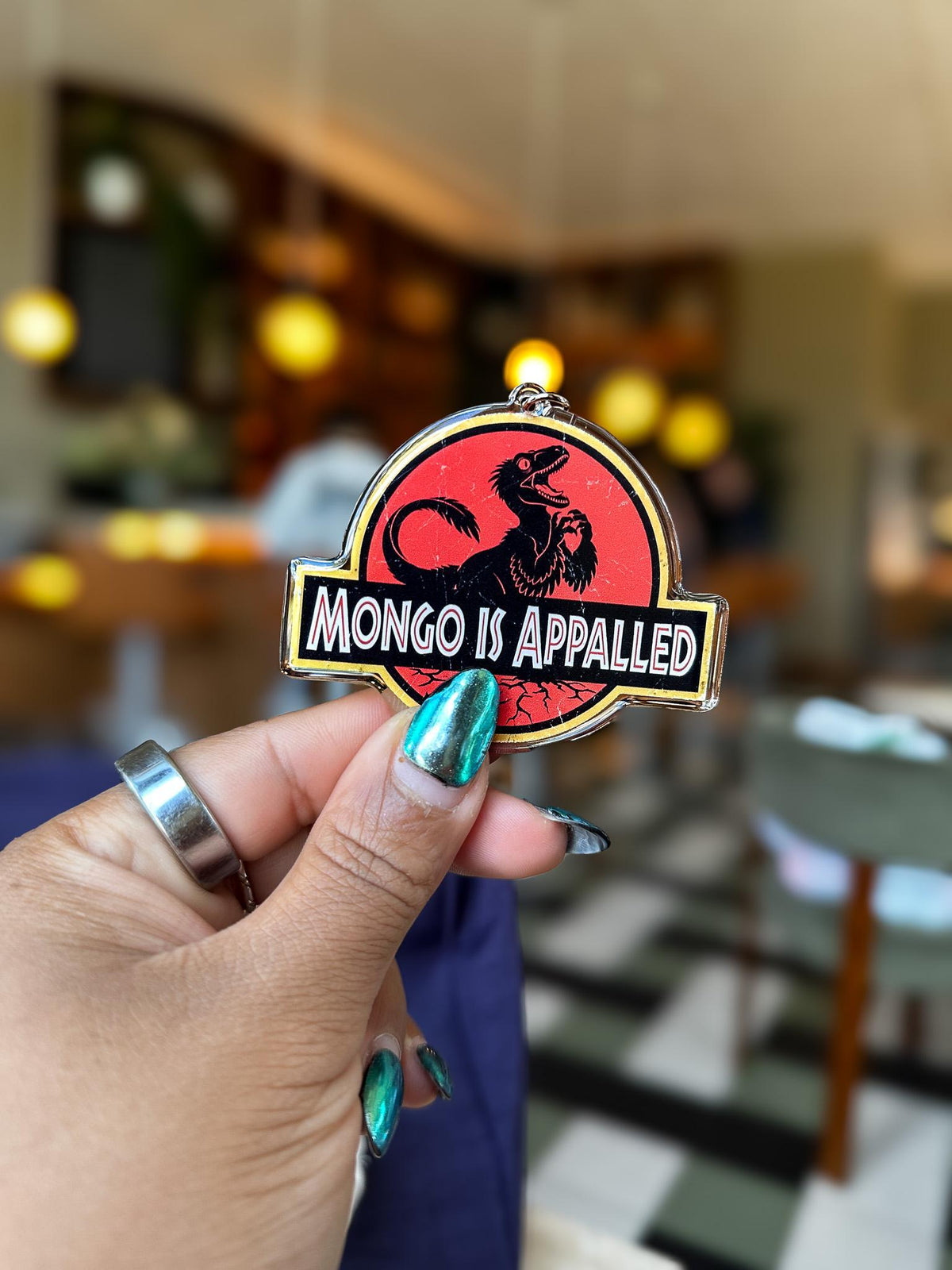 Appalled Chaos Raptor Acrylic Bag Charm