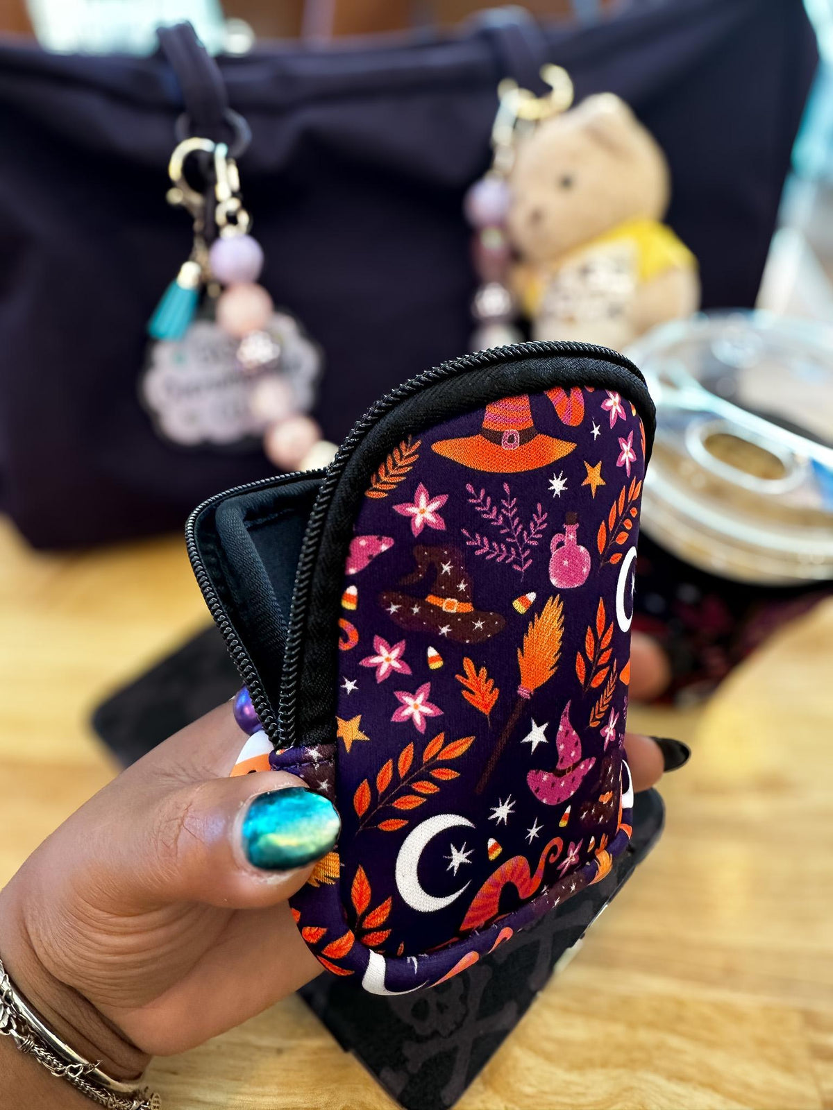 Spellbound Mini Zippered Pouch Bag Charm