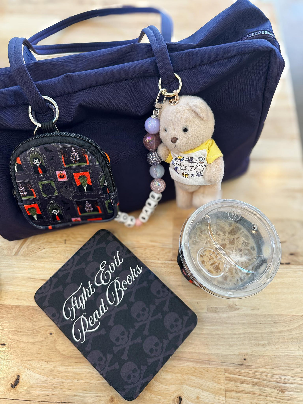 Spooky Classics Mini Zippered Pouch Bag Charm