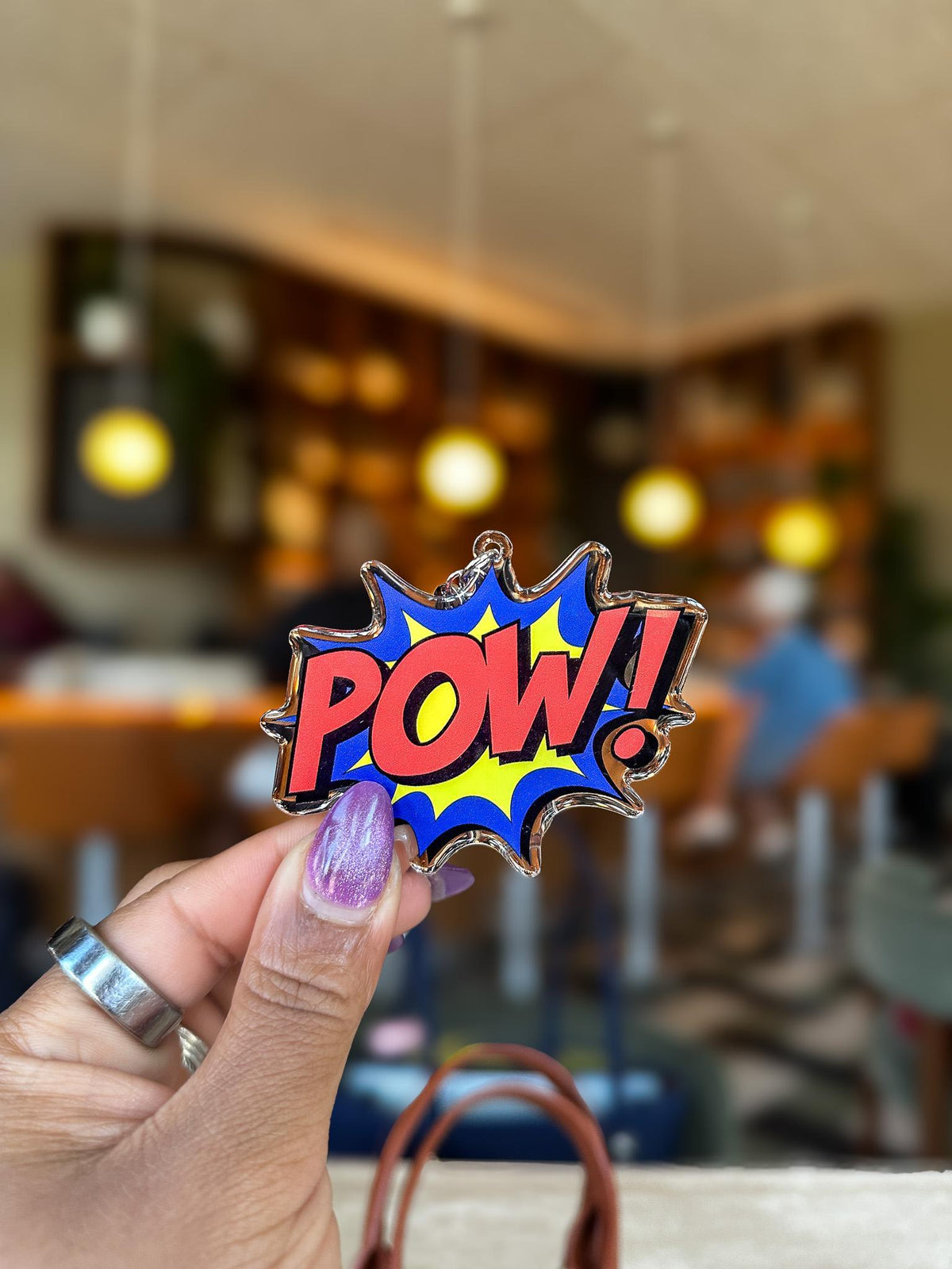 POW! Comic Book Acrylic Bag Charm