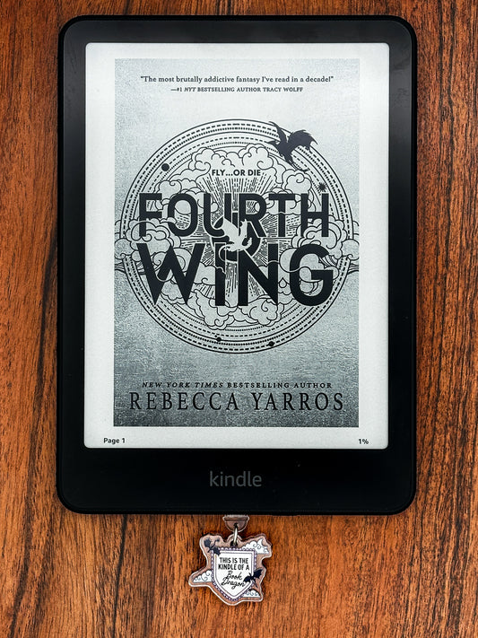 Book Dragon Kindle Charm