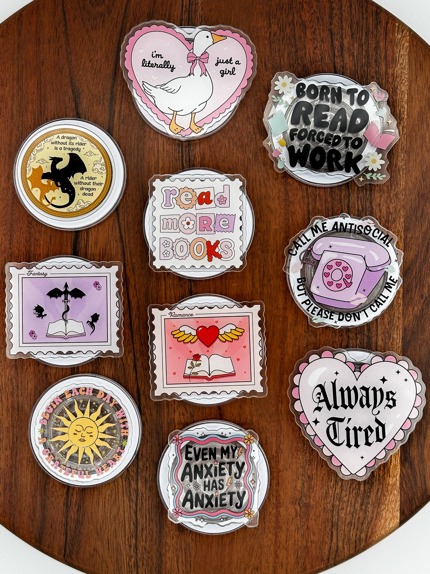 Romance Postage Stamp Magnetic Phone Grip