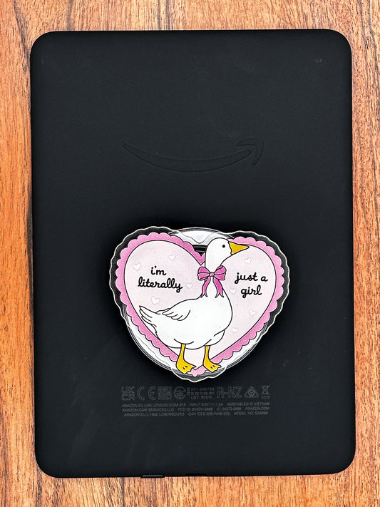 Literally Just a Girl Goose Magnetic Phone & Kindle Grip