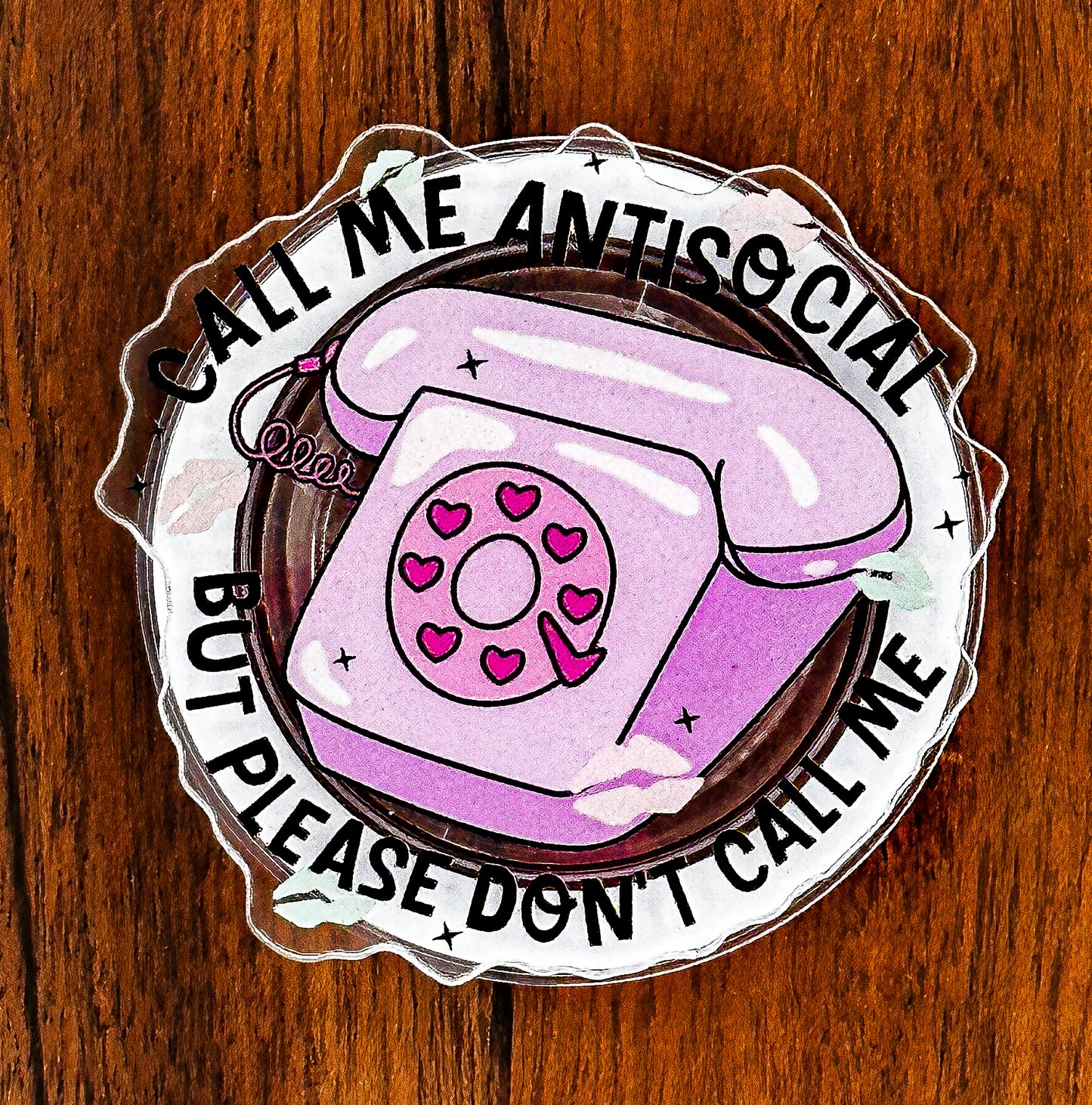 Call Me Antisocial Magnetic Phone & Kindle Grip