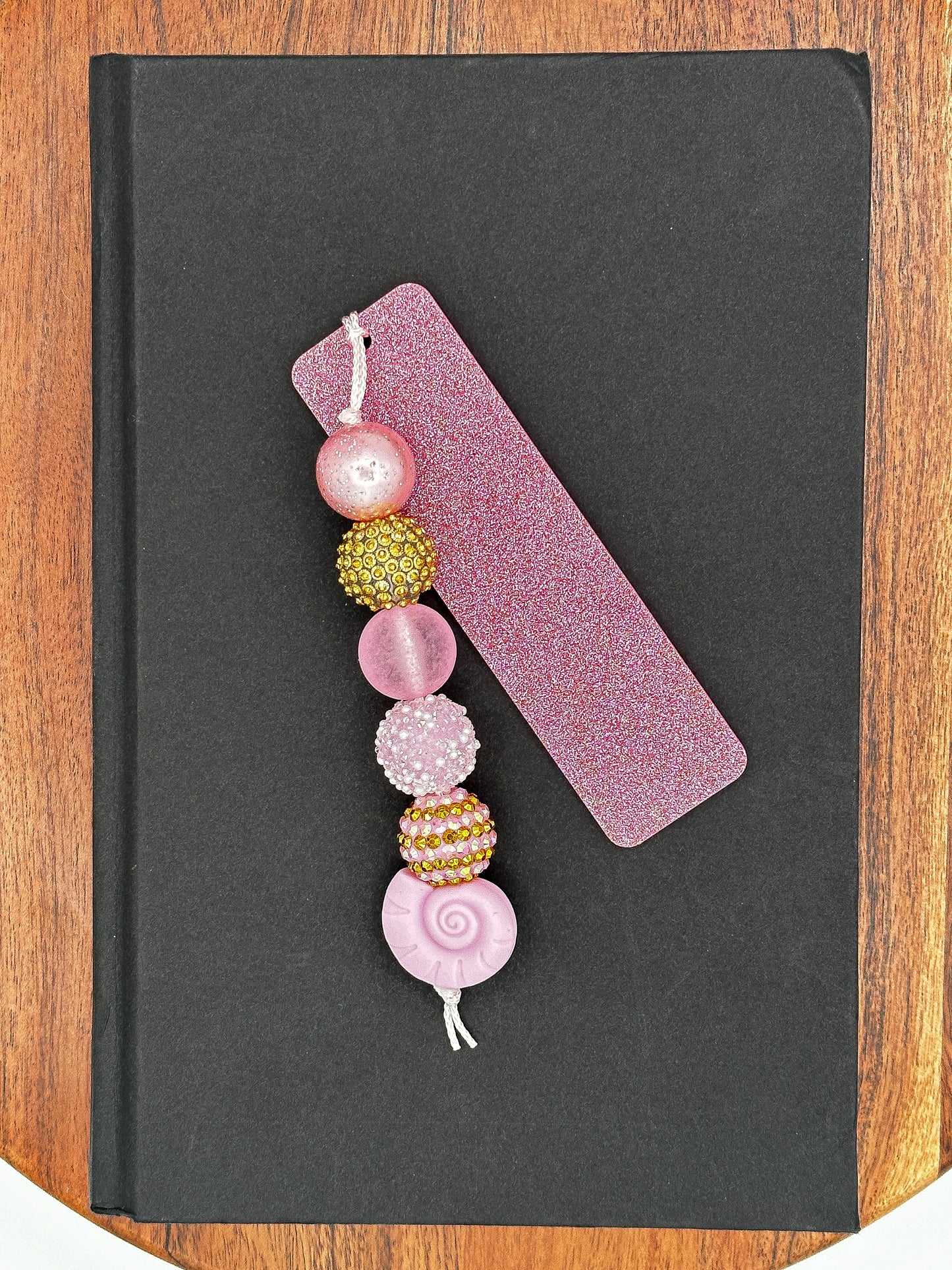 "Pretty in Pink" Beaded Bookmark