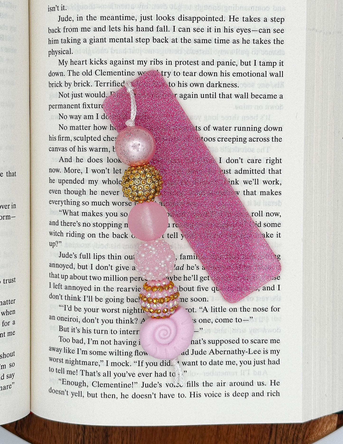 "Pretty in Pink" Beaded Bookmark