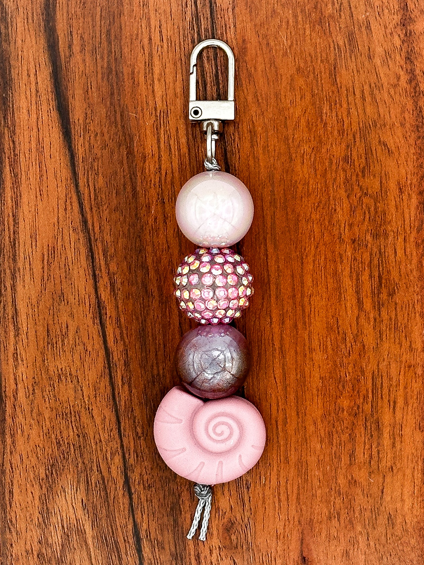 Blush Seashell Keychain