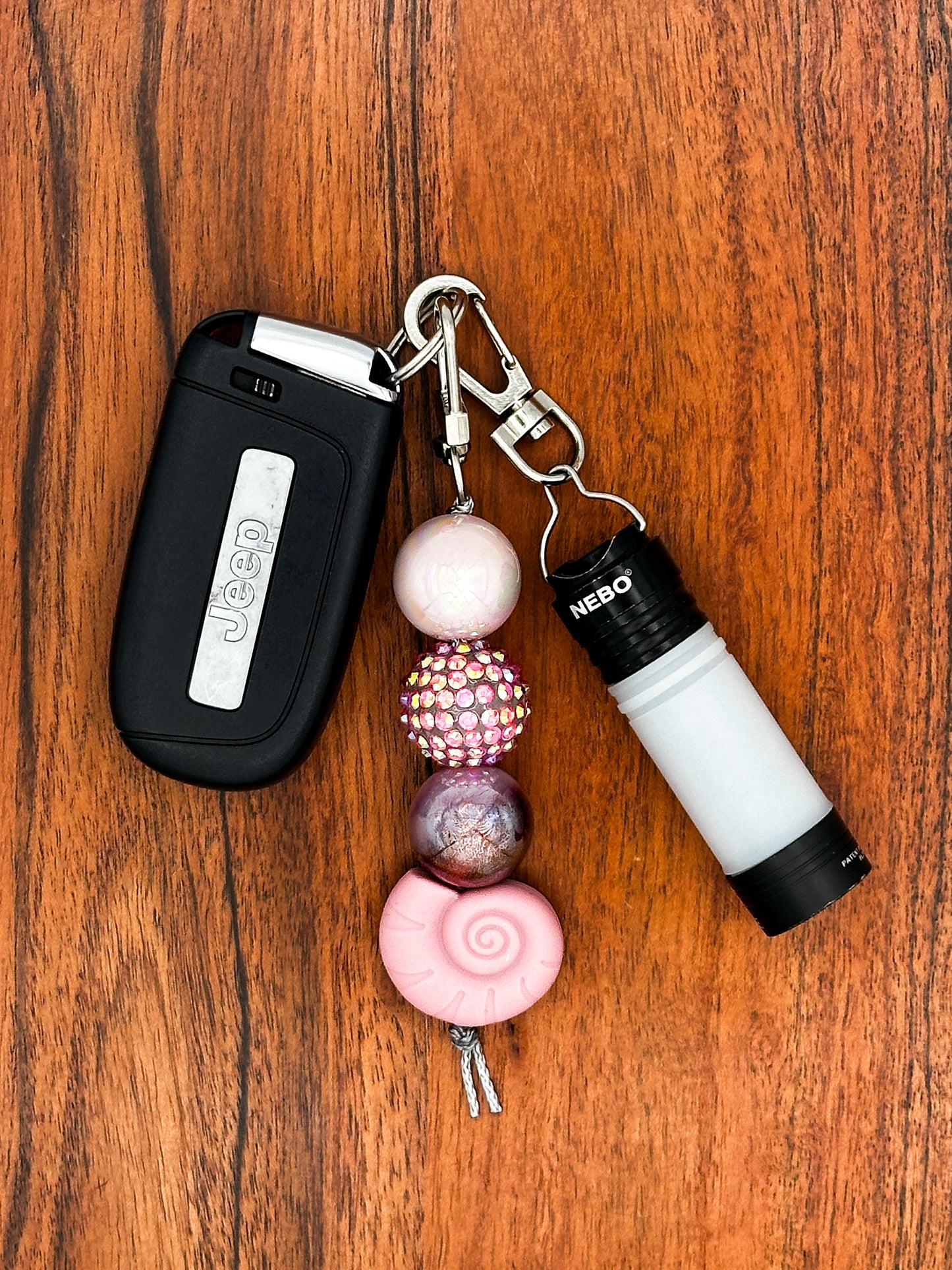 Blush Seashell Keychain