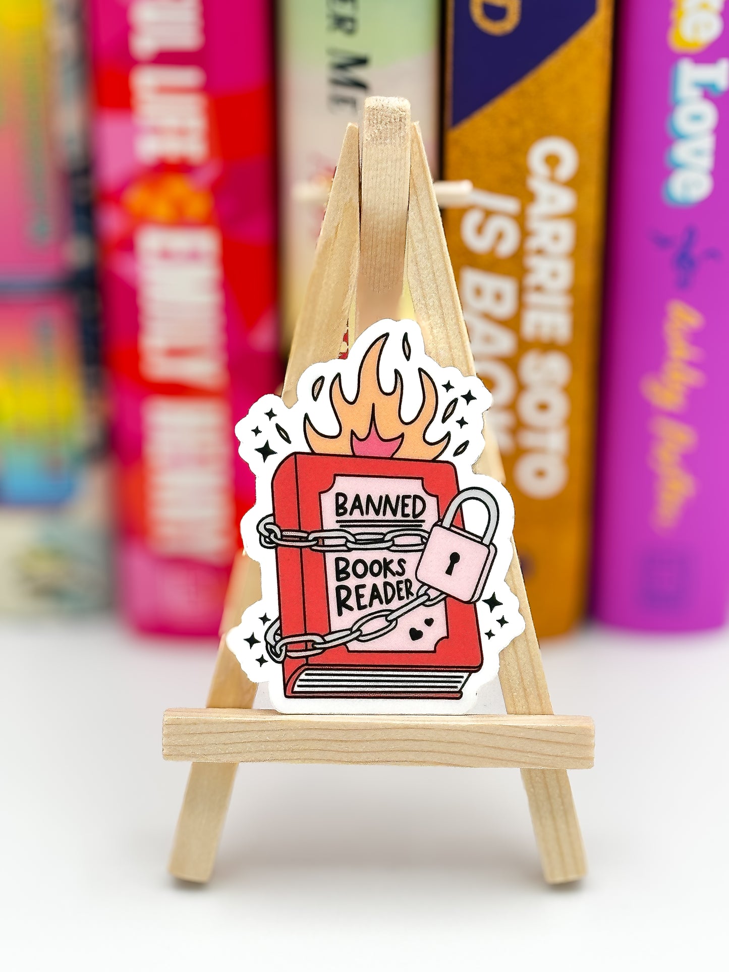 Banned Books Reader Waterproof Vinyl Sticker