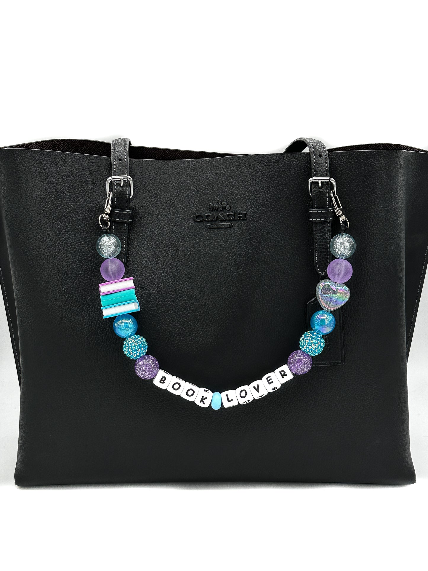 Book Lover Purse Charm – Blue & Purple