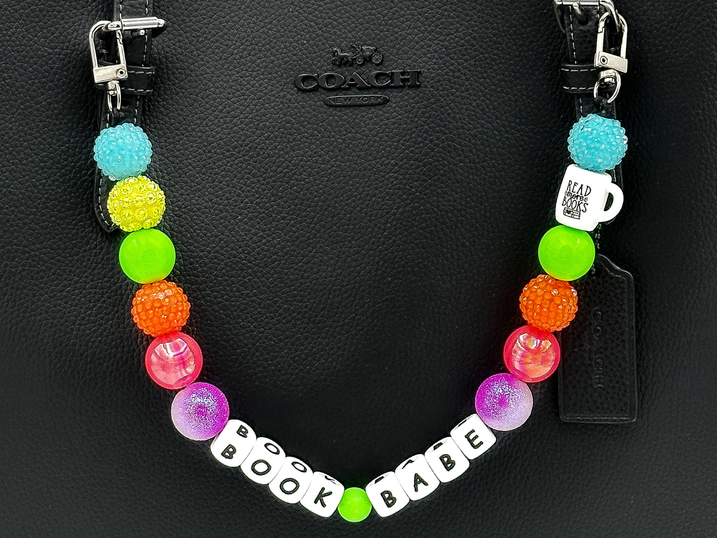 Neon Dream Book Babe Purse Charm
