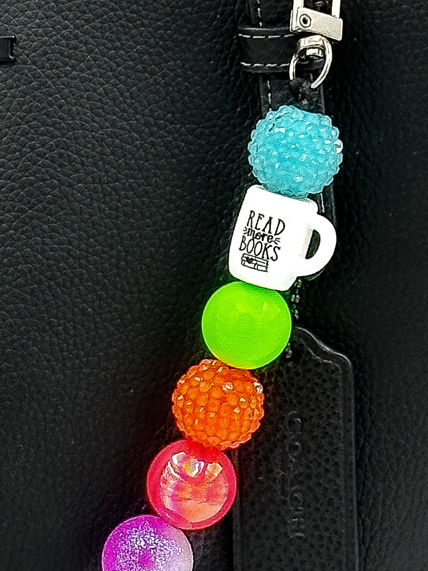 Neon Dream Book Babe Purse Charm