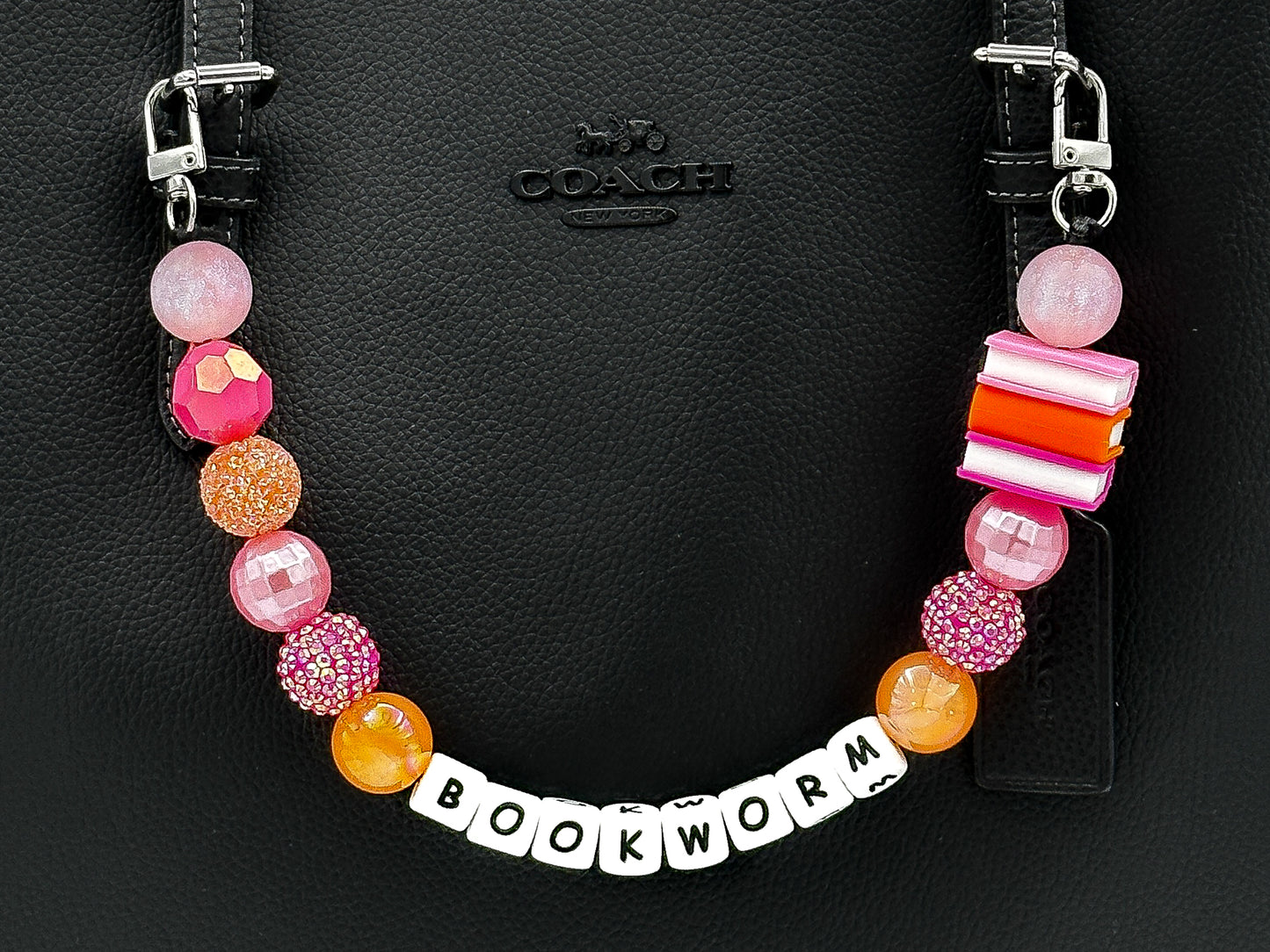 Sunset Reads Bookworm Purse Charm