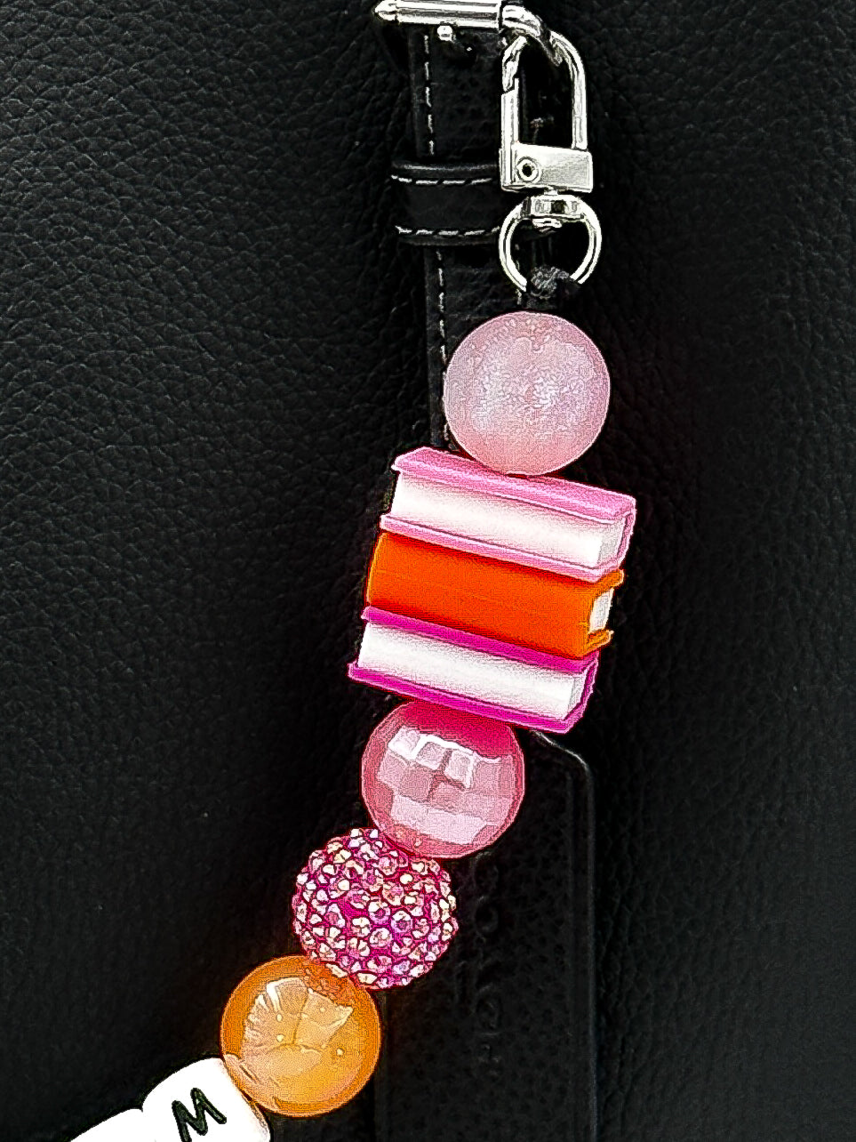 Sunset Reads Bookworm Purse Charm