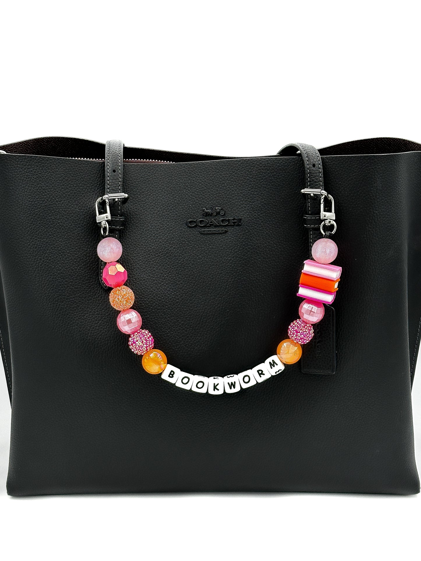 Sunset Reads Bookworm Purse Charm