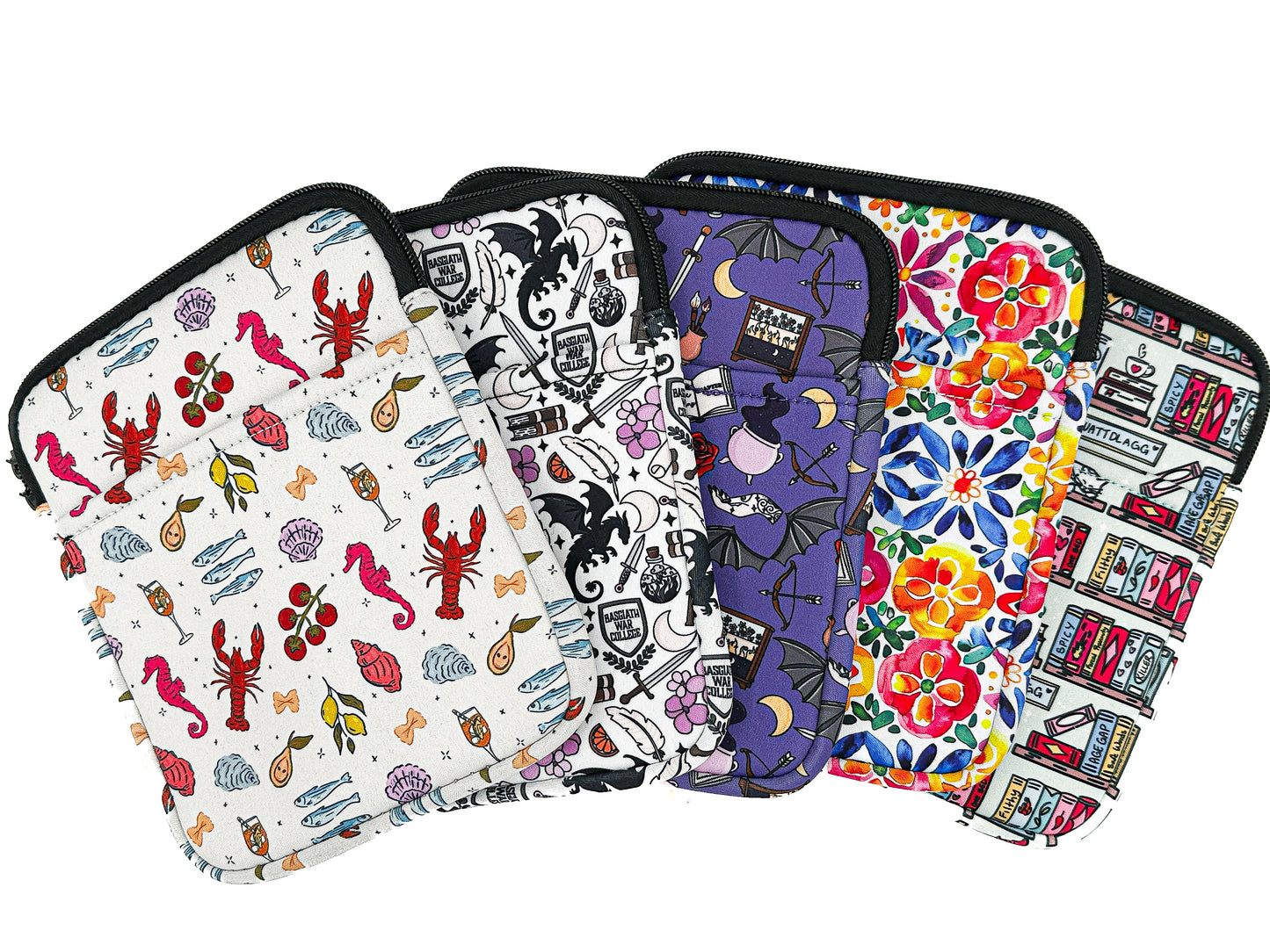 Floral Tile Book Sleeve