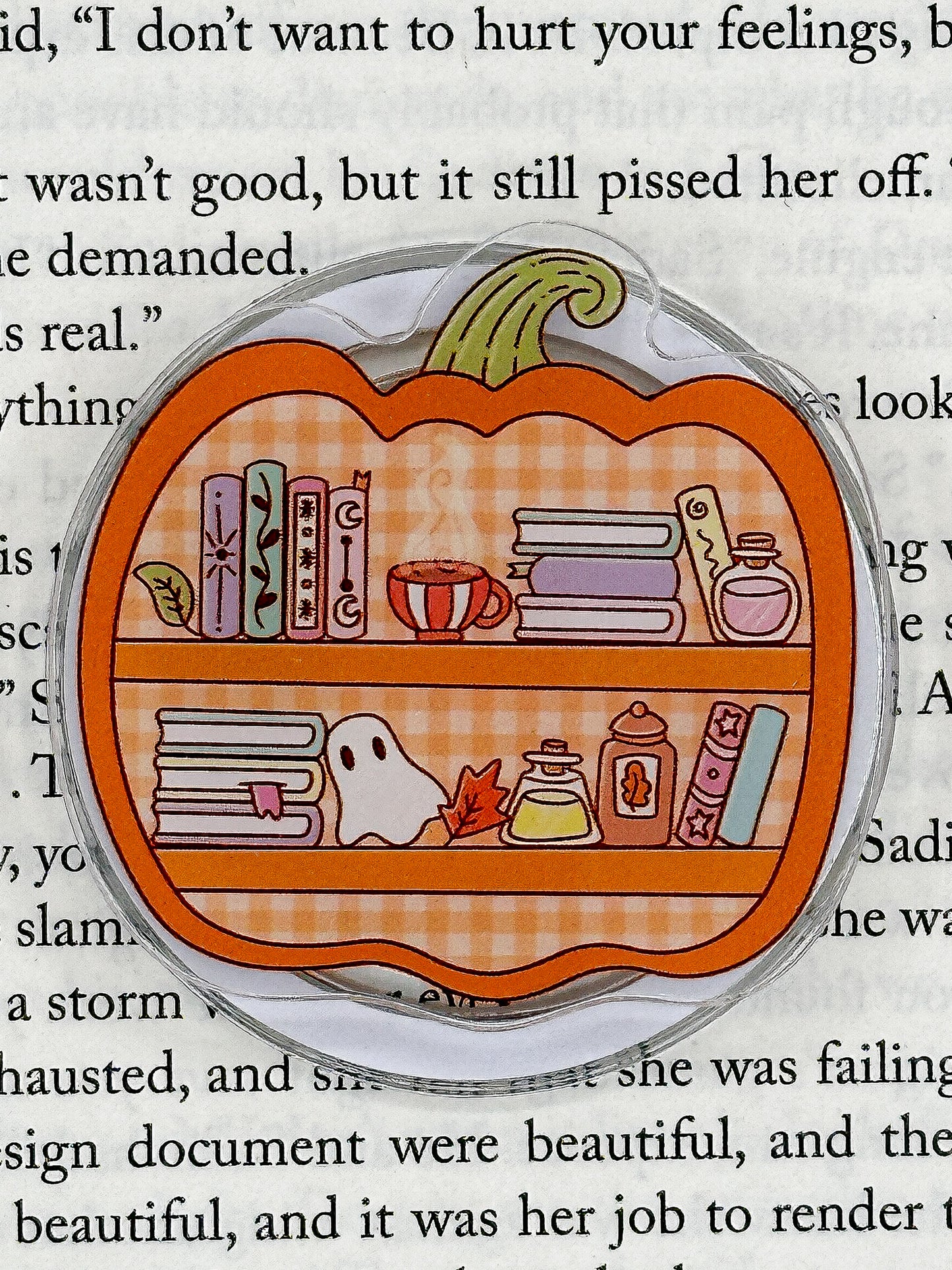 Pumpkin Patch TBR Magnetic Phone & Kindle Grip