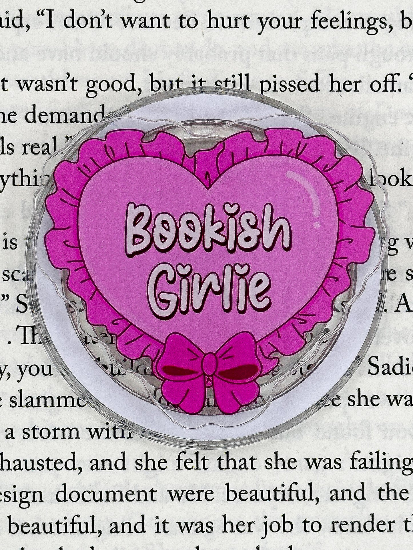 Pretty in Prose Bookish Girlie Magnetic Phone & Kindle Grip