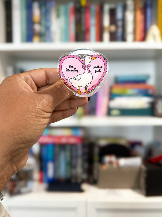 Literally Just a Girl Goose Magnetic Phone & Kindle Grip