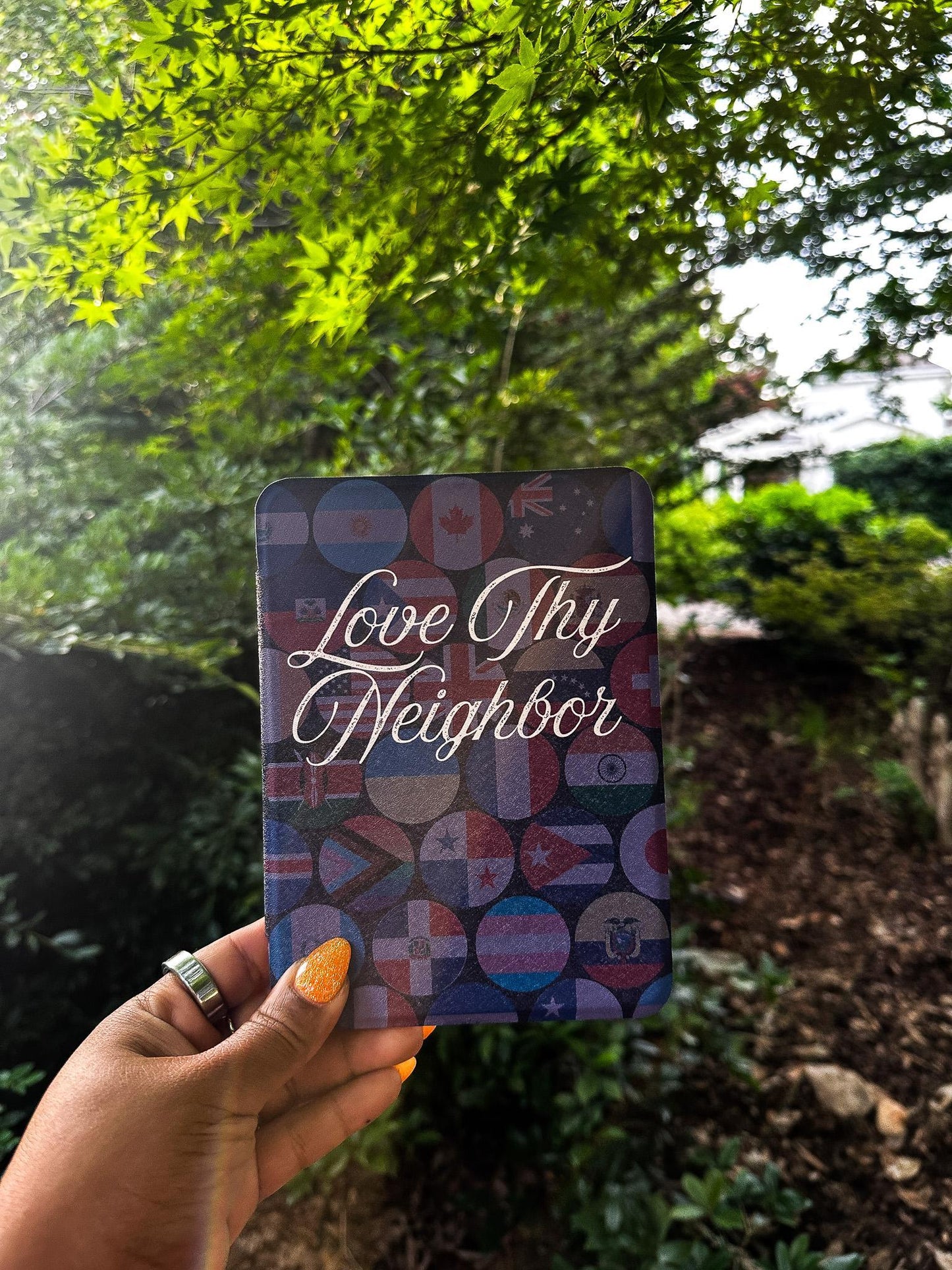 Love Thy Neighbor Kindle Case | 2024 Paperwhite & Colorsoft Case with Clear Back and Hand Strap