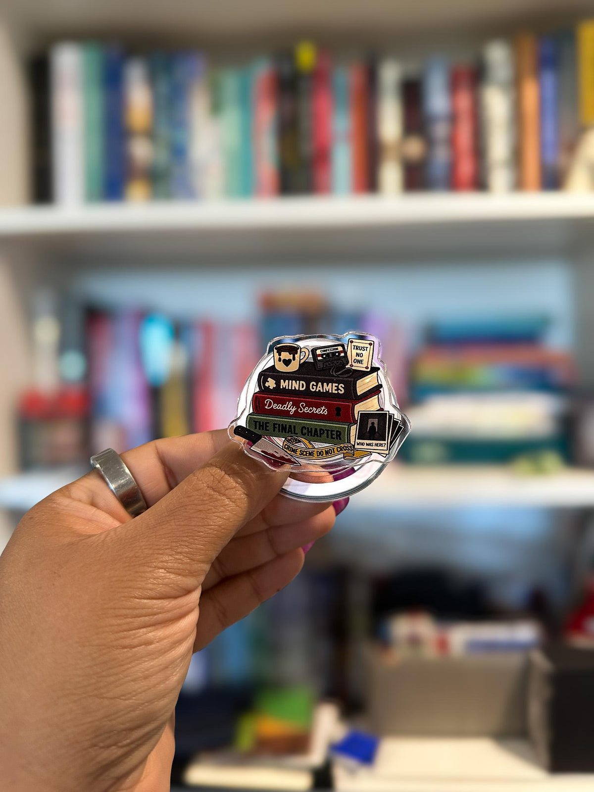 Mind Games & Mysteries MagSafe Grip | True Crime & Thriller Bookish Phone Grip