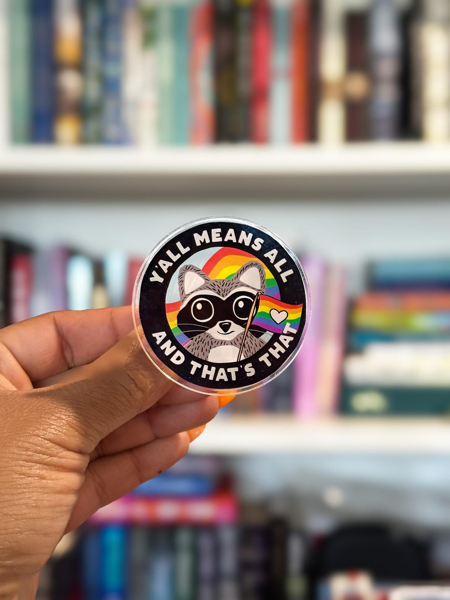 Y'All Means All Pride Magnetic Phone & Kindle Grip