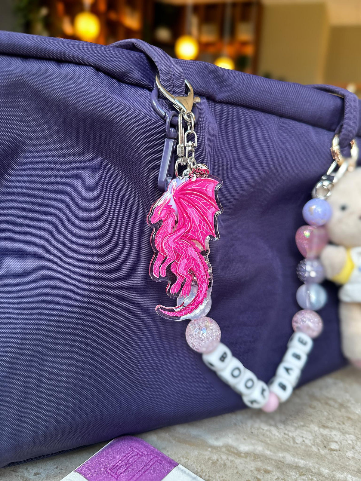 Choose Your Dragon Acrylic Bag Charm