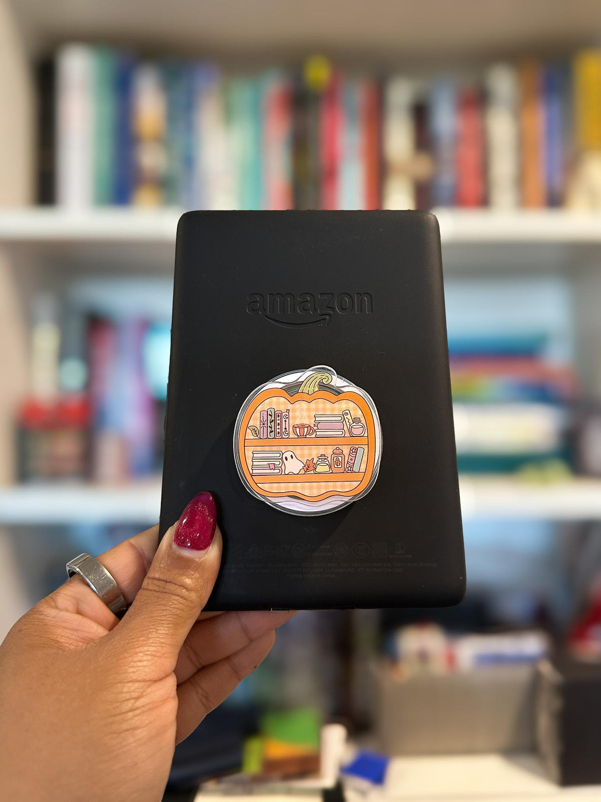 Pumpkin Patch TBR Magnetic Phone & Kindle Grip