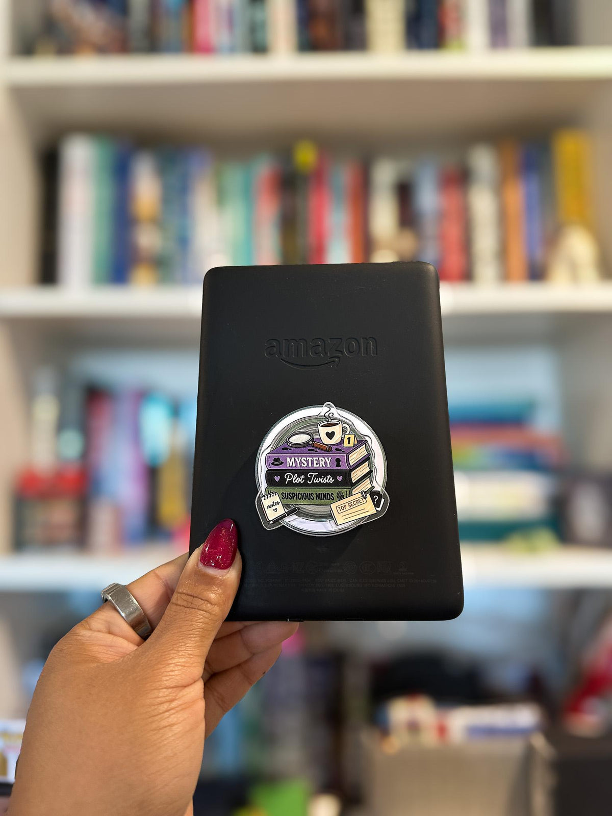 Plot Twists & Suspicious Minds MagSafe Grip | Mystery & Thriller Bookish Phone Grip
