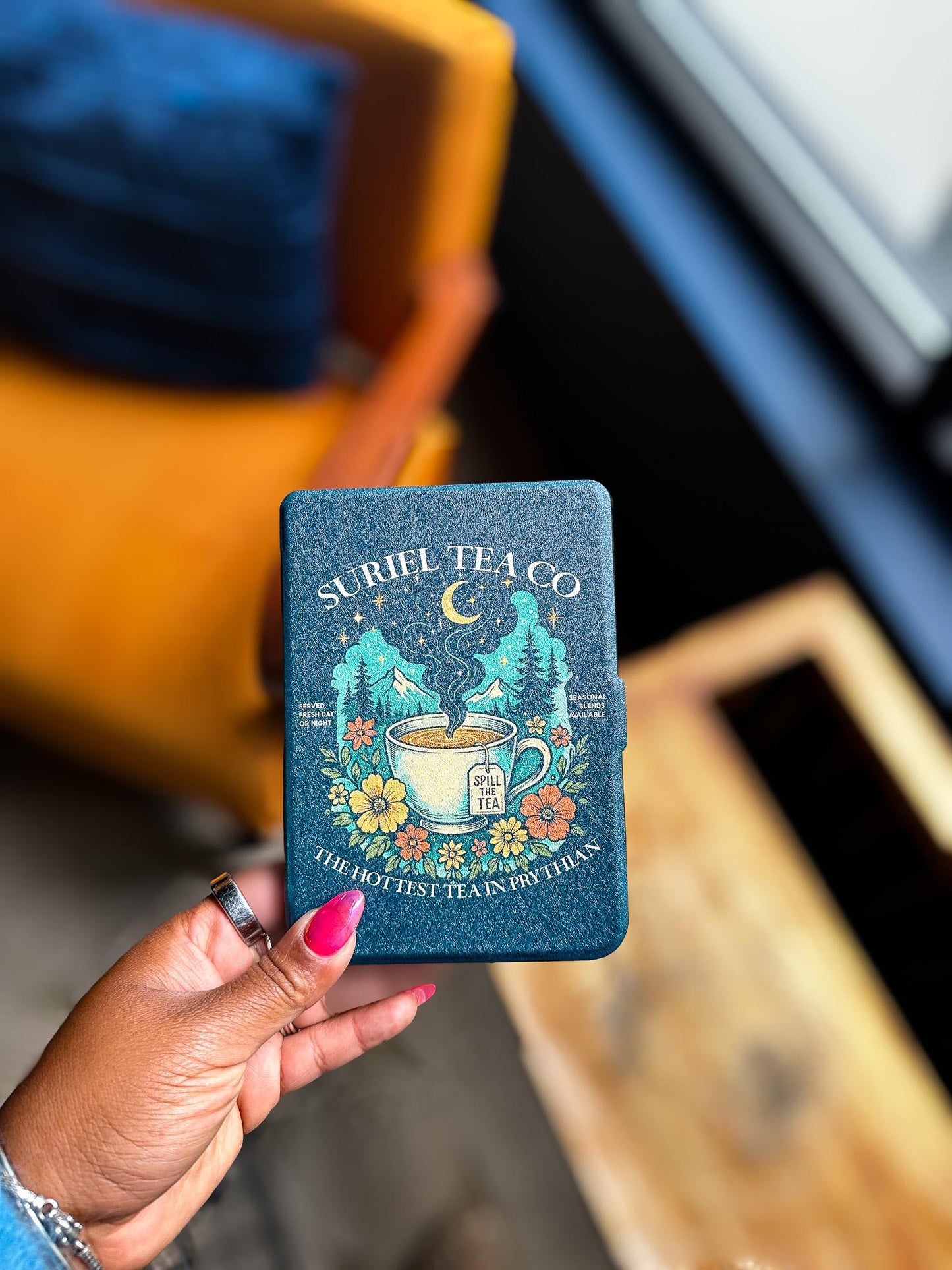 Spill the Tea Kobo Case | Kobo Libra & Clara Cover with Hand Strap