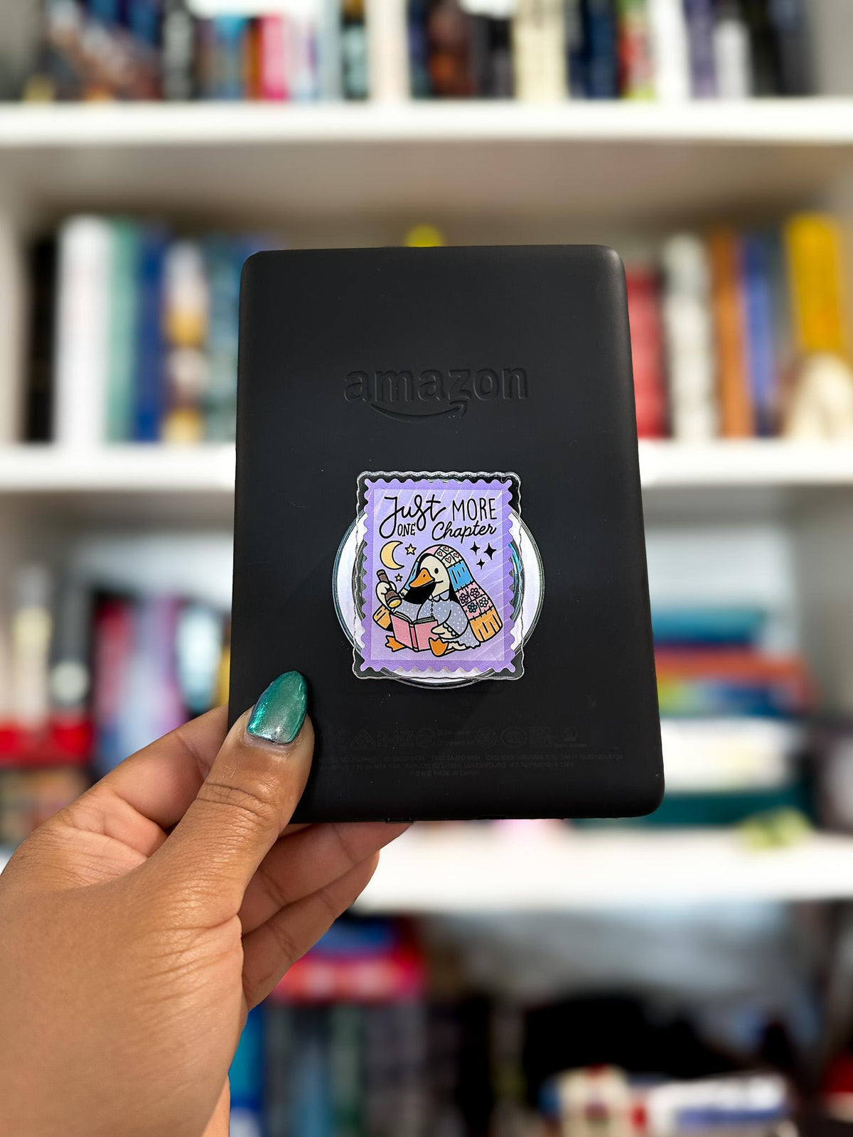 Just One More Chapter Goose Magnetic Phone & Kindle Grip