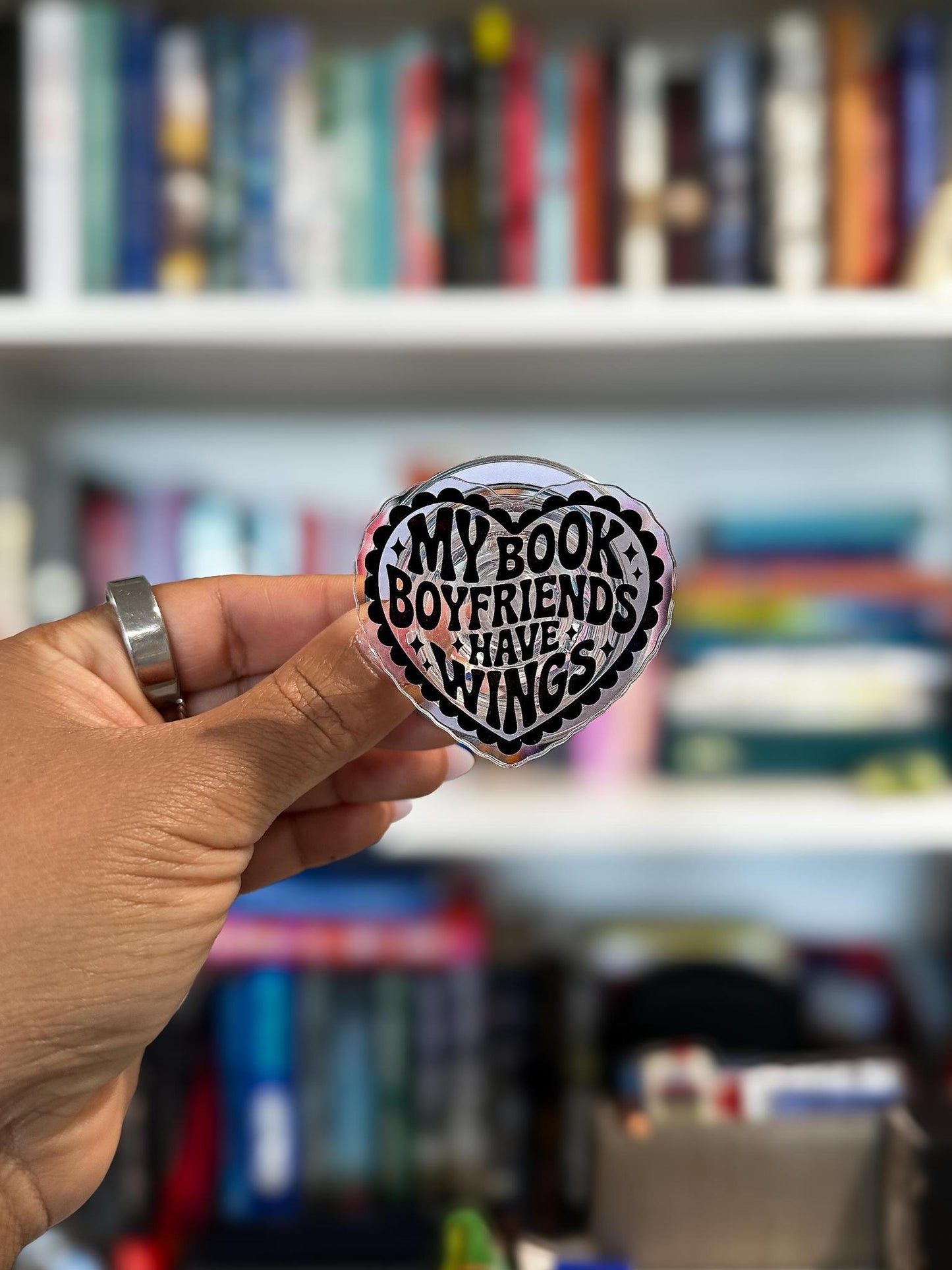 My Book Boyfriends Have Wings MagSafe Phone & Kindle Grip