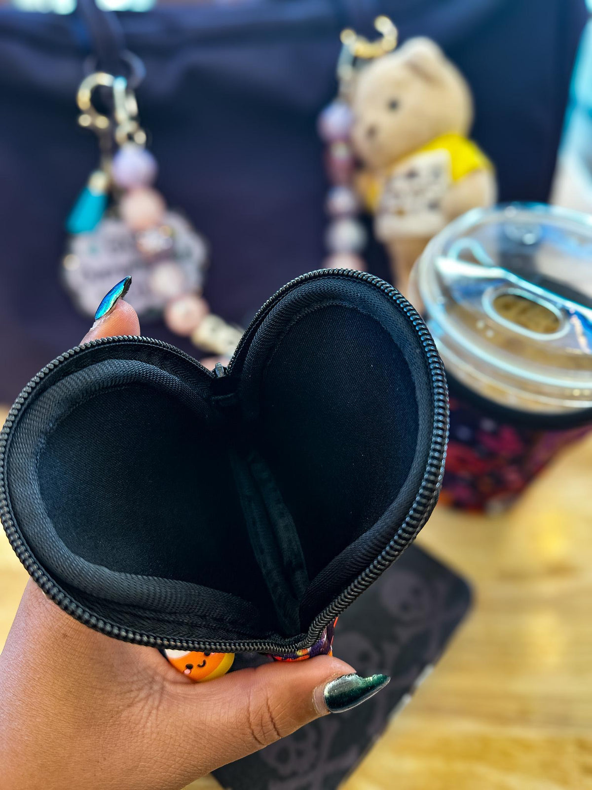 Spellbound Mini Zippered Pouch Bag Charm