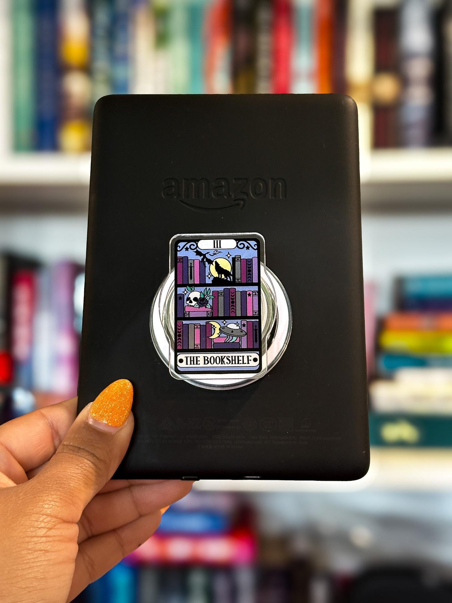 The Bookshelf Tarot Card MagSafe Phone and Tablet Grip
