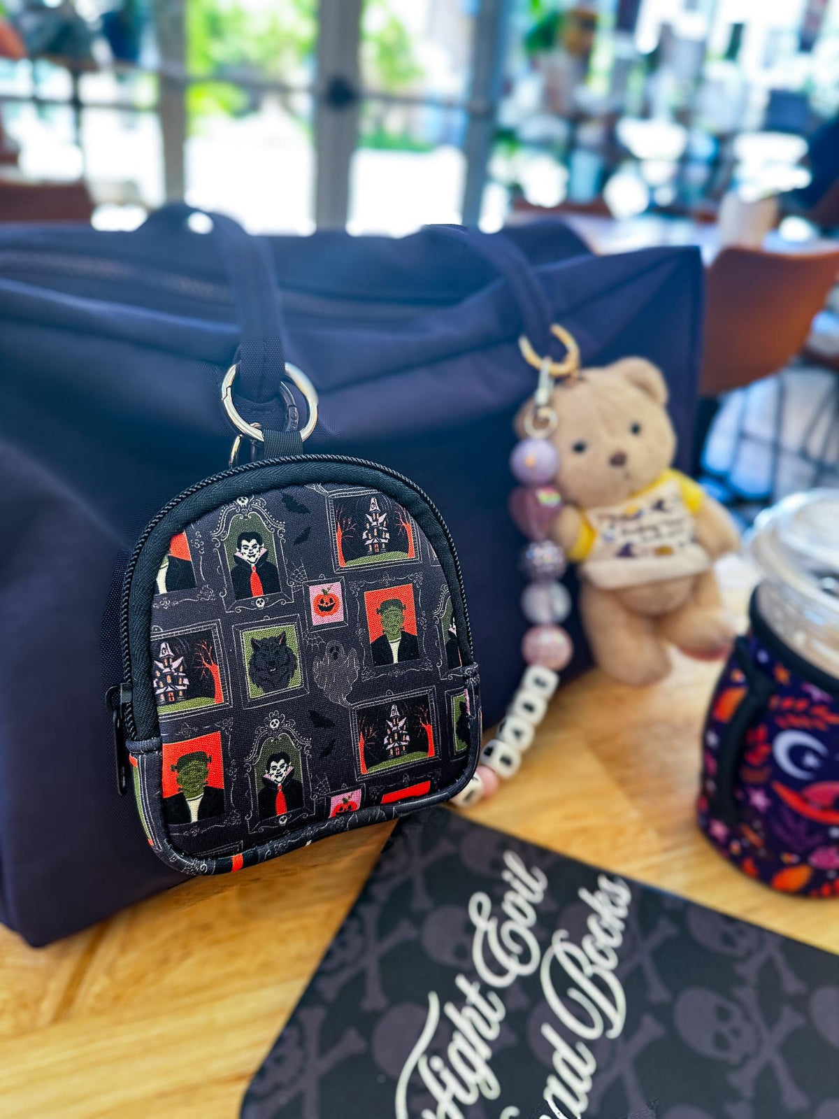 Spooky Classics Mini Zippered Pouch Bag Charm