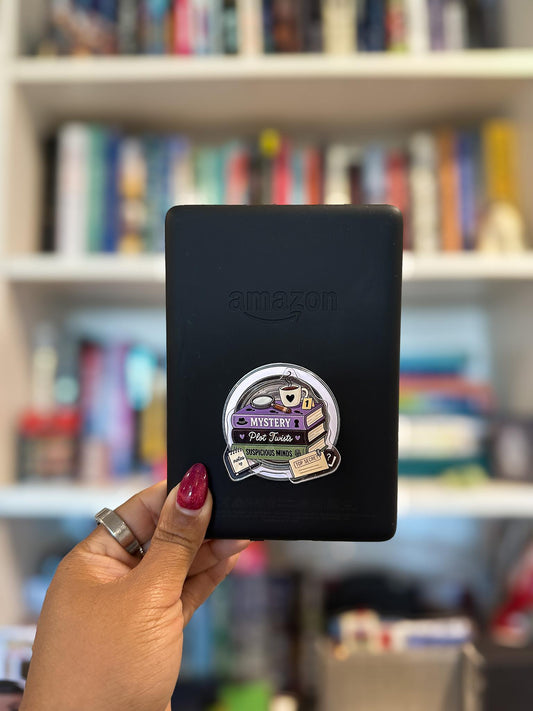 Plot Twists & Suspicious Minds MagSafe Grip | Mystery & Thriller Bookish Phone Grip