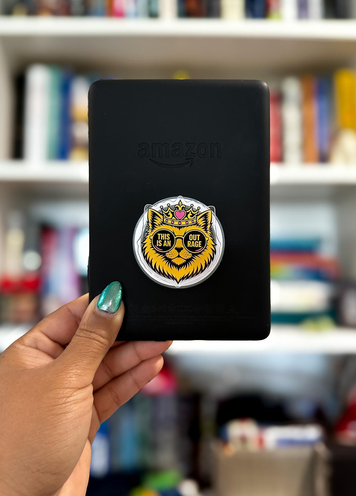 Outrage Cat Magnetic Phone & Kindle Grip