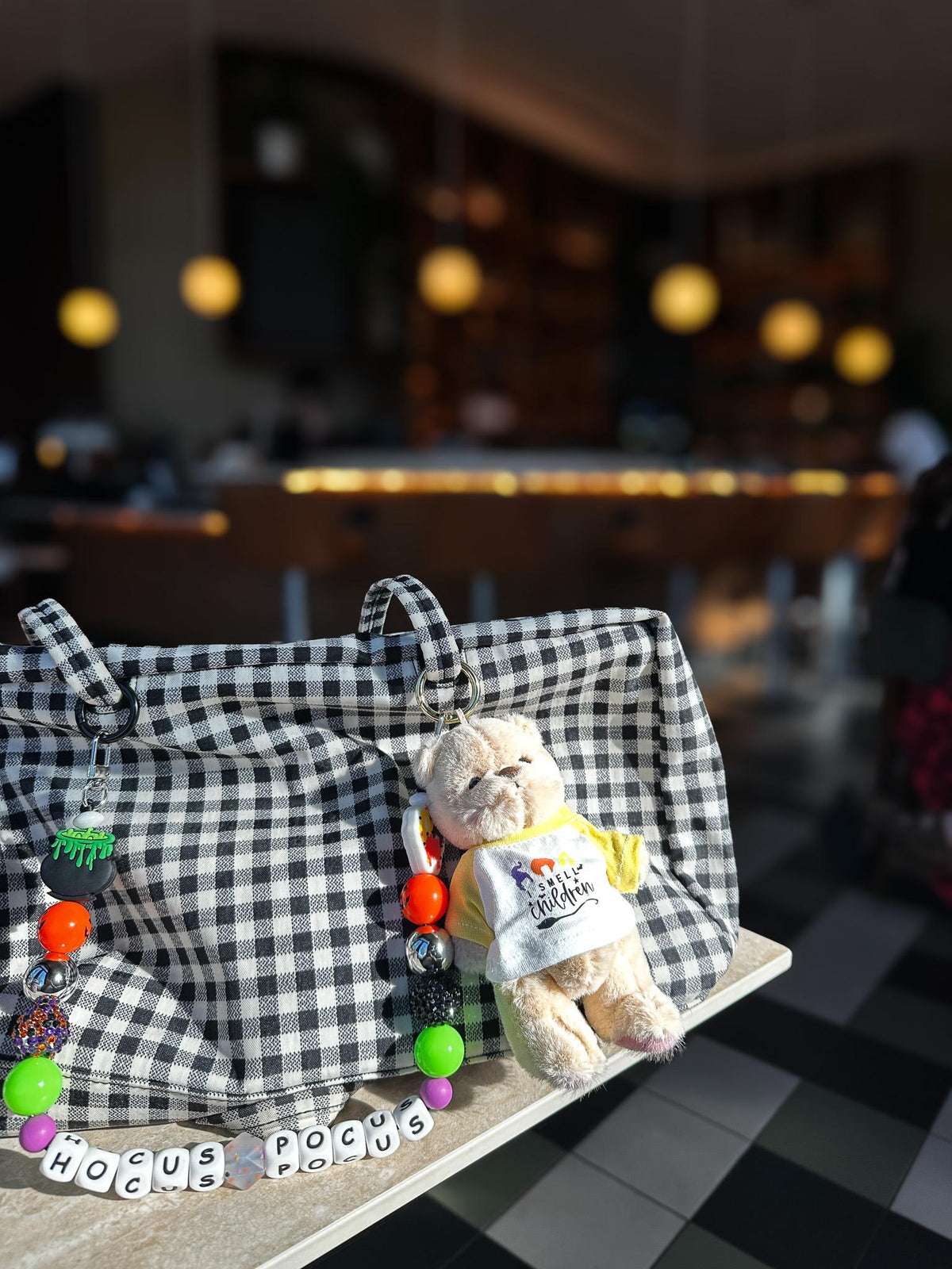 I Smell Children Halloween Teddy Bear Bag Charm