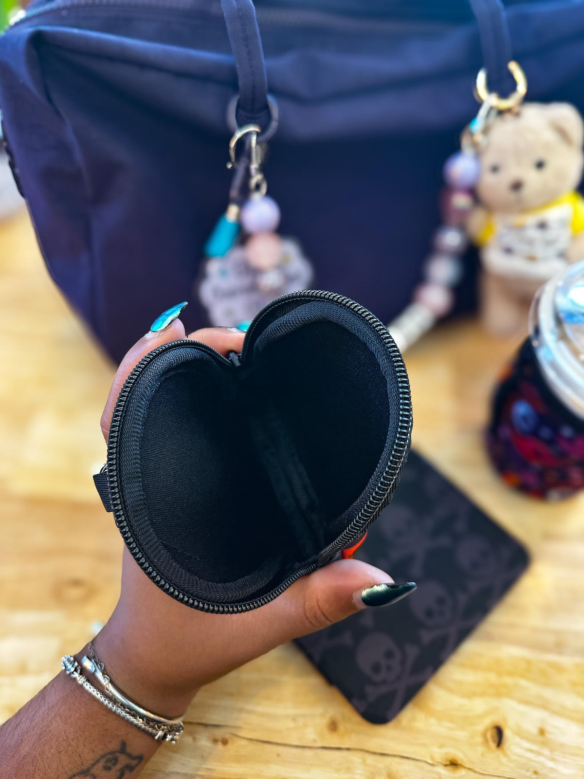 Spooky Classics Mini Zippered Pouch Bag Charm