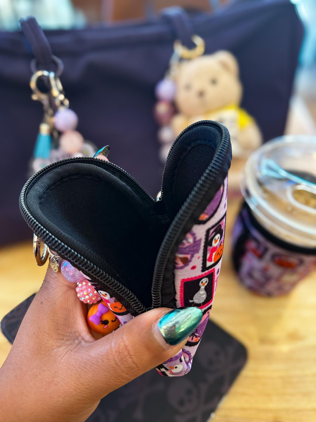 Silly Spooky Goose Mini Zippered Pouch Bag Charm