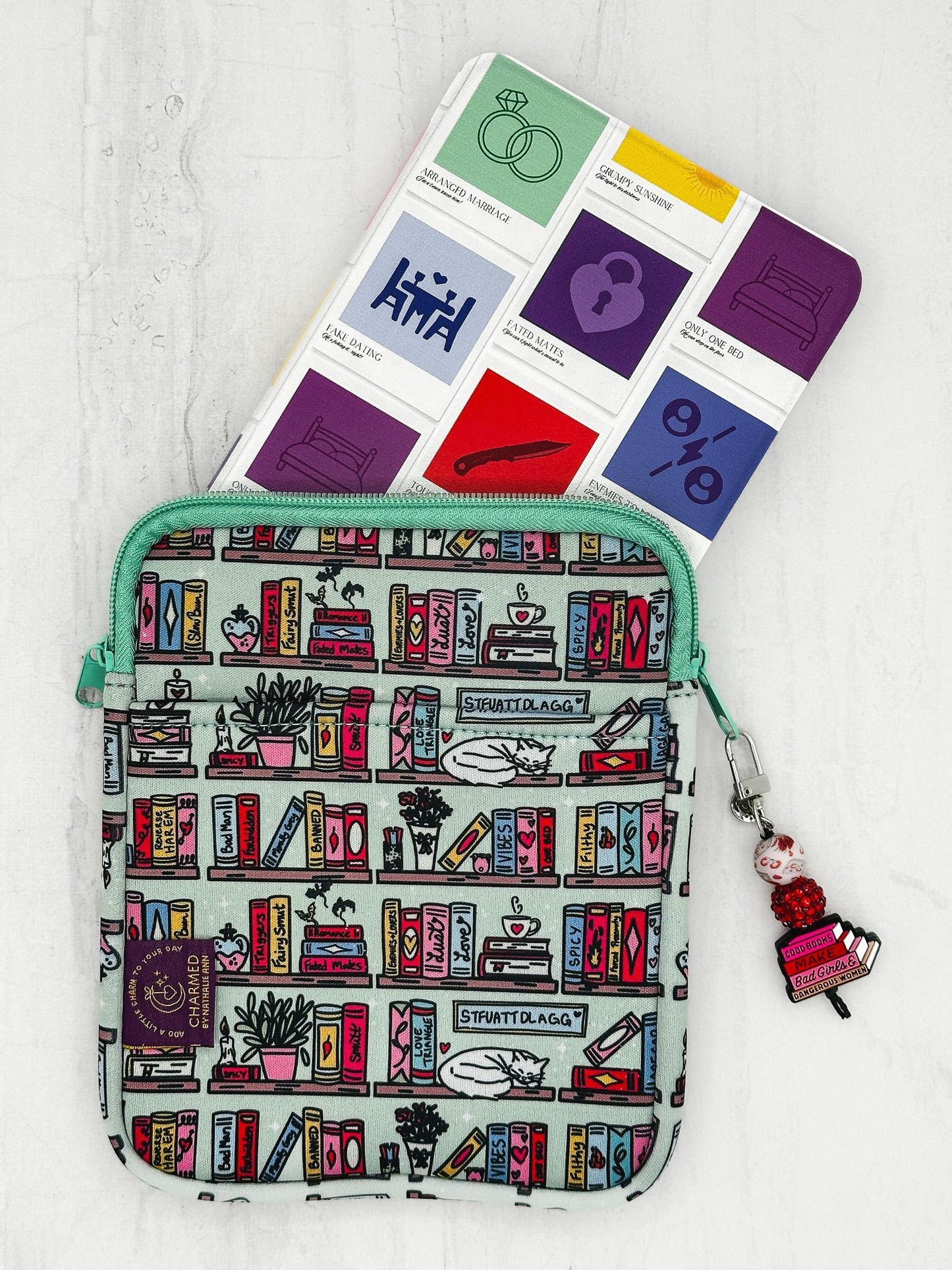 Romance Bookshelf Book Sleeve
