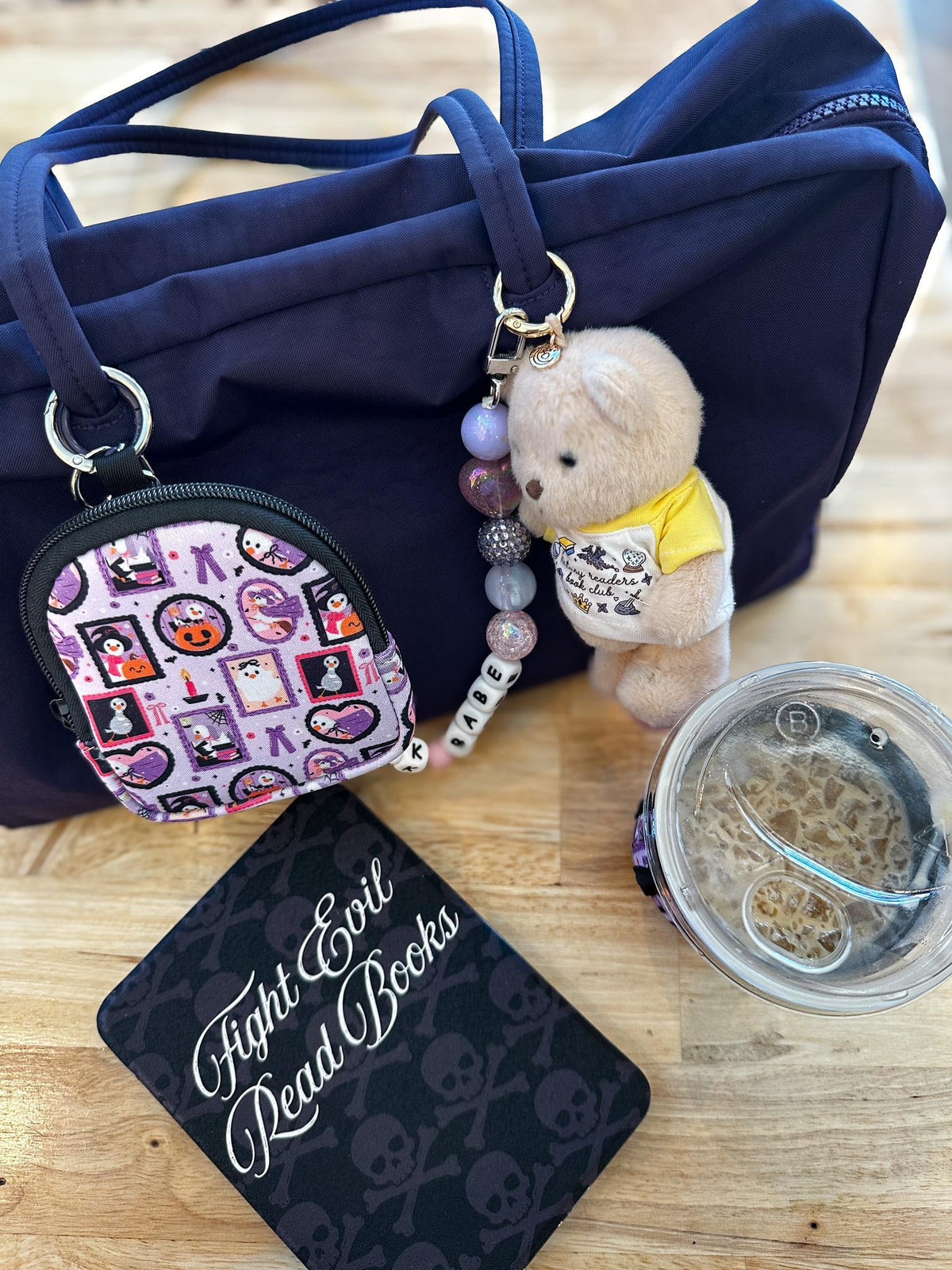 Silly Spooky Goose Mini Zippered Pouch Bag Charm