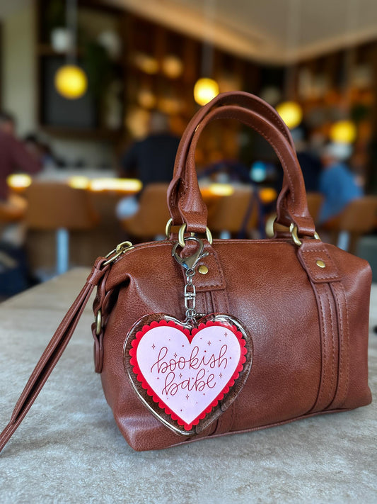 Bookish Babe Acrylic Bag Charm