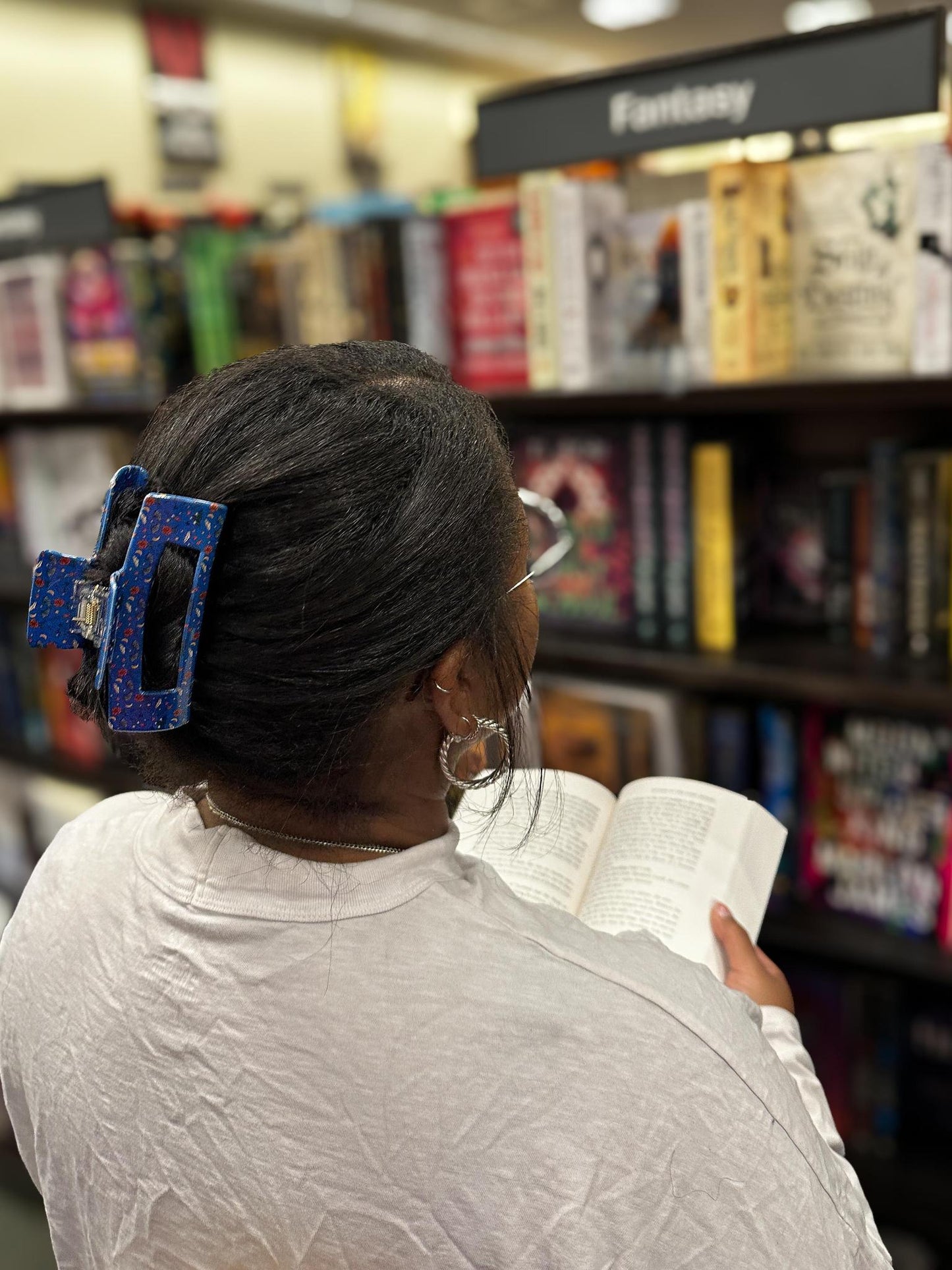 Starlight Dreams Bookish Hair Claw Clip