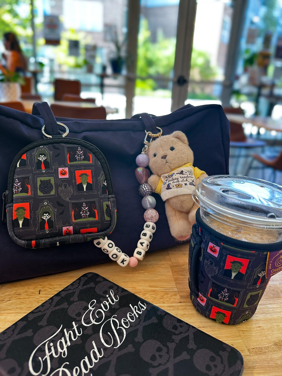 Spooky Classics Mini Zippered Pouch Bag Charm
