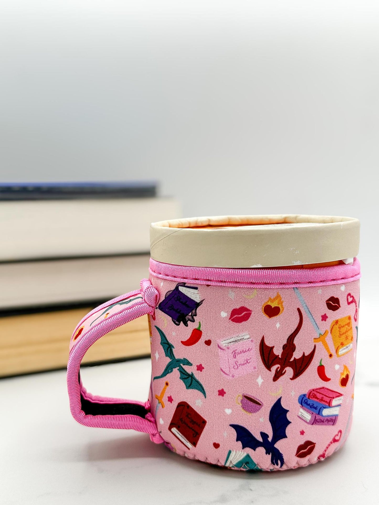 Spicy Book Club Drink Sleeve & Ice Cream Pint Insulated Sleeve