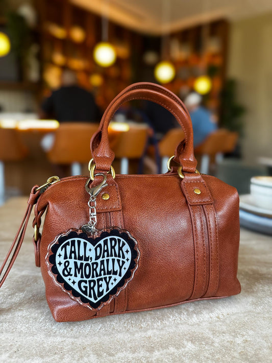 Tall Dark & Morally Grey Acrylic Bag Charm