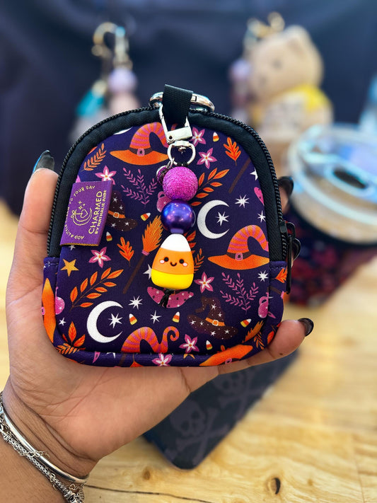 Spellbound Mini Zippered Pouch Bag Charm