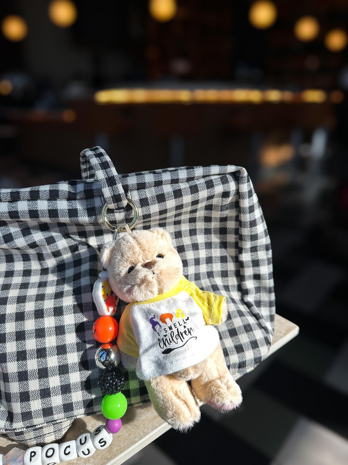 I Smell Children Halloween Teddy Bear Bag Charm